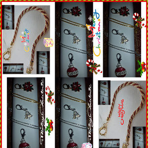 Christmas Rhinestone Crystal Removabl Charm Neckla